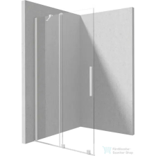 Deante PRIZMA walk-in zuhanyfal csúsztatható, 140 cm, fehér KTJ_A34R kád, zuhanykabin