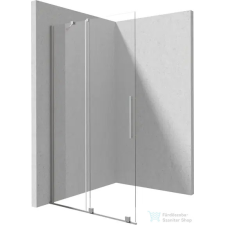 Deante PRIZMA walk-in zuhanyfal csúsztatható, 90 cm, szálcsiszolt acél KTJ_F39R kád, zuhanykabin