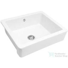 Deante Sabor kerámia mosogató, farmhouse, fehér ZCB_610H mosogatótálca