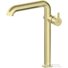 Deante SILIA magasított mosdó csaptelep, szögletes kifolyócsővel, szálcsiszolt arany BQS_R24K csaptelep