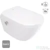 Deante SILIA Smart WC csésze, automata ülőkével - basic fehér CSSD6ZPW