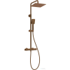 Deante THERM esőztető zuhanyoszlop, termosztatikus zuhany csapteleppel, szálcsiszolt bronz NAC_C4HT
