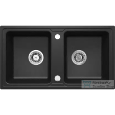 Deante ZORBA gránit mosogató, 2 medencés, grafit metál ZQZ_G203 mosogatótálca