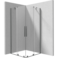 Deante Zuhanykabin Deante Prizma titanium 90 cm x 90 cm kád, zuhanykabin