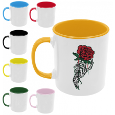  Death rose - Színes Bögre bögrék, csészék