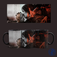  Death Stranding - Sam és BB bögre (Fekete) ajándéktárgy