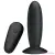 Debra Pretty Love Mr. Play Remote Control Vibrating Anal Plug - szilikon, akkus, távirányítós, letapasztható, vízálló, vibrációs anál dildó - 11 cm (fekete)