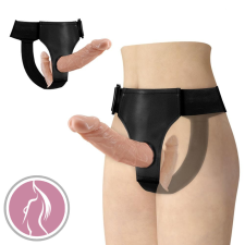 Debra Wearable Harness Strap on Double Ended Realistic Dildo műpénisz, dildó