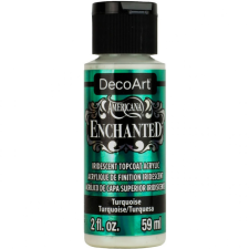 DecoArt Akrilfesték - Irizáló 59 ml, Turquoise / DecoArt Americana® Enchanted (1 db) akrilfesték