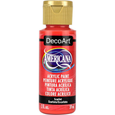 DecoArt Akrilfesték matt 59ml - Scarlet - DecoArt Americana® Acrylics (1 db) akrilfesték