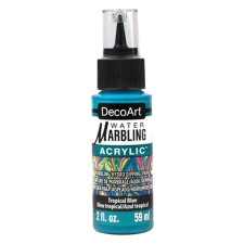 DecoArt Márványozó festék 59 ml Tropical Blue / DecoArt Water Marbling Paint (1 db) akrilfesték