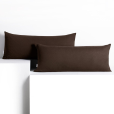 DecoKing Díszpárnahuzat AMBER szín sötétbarna stílus klasszikus anyag dzsörzé 40x120 DecoKing lakástextília