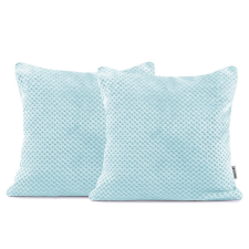 DecoKing Díszpárnahuzat HENRY szín égkék jacquard dombornyomott motívum geometrikus 45x45 decoking lakástextília