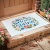 Deconline Crafts Húsvéti szőnyeg, kádkilépő 60X40 cm "Welcome Spring" tört fehér