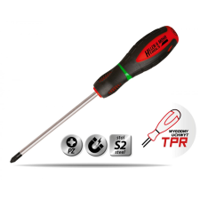 DEDRA 17W021 csavarhúzó csillag pozidriv pz1x100mm, s2acél, 3anyagú fogantyú csavarhúzó