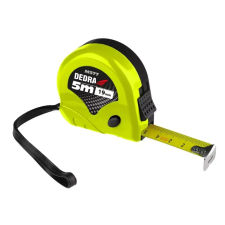 DEDRA 5mx19mm, dupla stop, PVC tartóval mérőszerszám