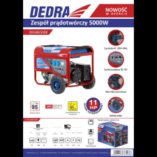 DEDRA áramfejlesztő 230V 5,0kW aggregátor