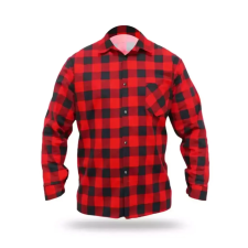 DEDRA BH51F1-XXL flanel ing piros, méret xxl, 100% pamut barkácsolás, csiszolás, rögzítés