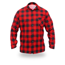 DEDRA BH51F4-M flanel ing zöld, méret m, 100% pamut barkácsolás, csiszolás, rögzítés