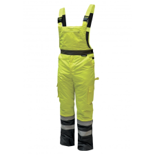 DEDRA BH80SO1-XXXL bélelt fényvisszaverős kertésznadrág méret xxxl,sárga munkaruha