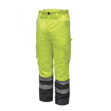 DEDRA BH80SP1-XXL bélelt nadrág fényvisszaverős, méret xxl, sárga barkácsolás, csiszolás, rögzítés
