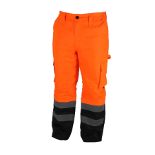 DEDRA BH80SP2-XL bélelt nadrág fényvisszaverős, méret xl, narancs barkácsolás, csiszolás, rögzítés