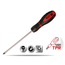DEDRA Csavarhúzó lapos 6x125mm, S2acél, 3anyagú fogantyú csavarhúzó