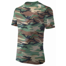 DEDRA-EXIM Férfi rövid ujjú póló XL, camo, 100% pamut
