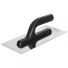 DEDRA Fogas simító, rozsdamentes acél 270x130mm 8*8 kőműves és burkoló szerszám