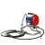 DEDRA Hidrodinamikus festő aggregátor 650W (légmentes), 1l/min, tomlo 7,5m, pisztoly 517