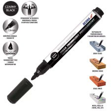 DEDRA Ipari permanens jelölő fekete, kerek, 2db filctoll, marker