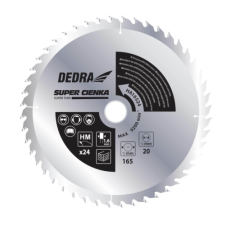 DEDRA körfűrészlap 185x20x1,6 mm Z40 keményfémlapkás fához fűrészlap