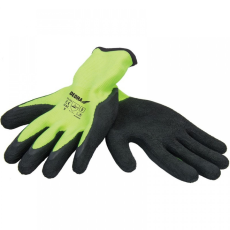 DEDRA Latex védőkesztyű, habosító kesztyű, 9 méret