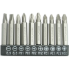 DEDRA Philips, Pozidriv, Lapos Bit Készlet 10 db (18A07S12)