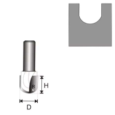  DEDRA U alakú hornyolók 8mm szárvastagság, D6,35 H15,5 R3,17 szerszám kiegészítő