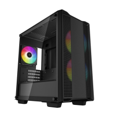 Deepcool CC360 ARGB Tempered Glass Black számítógép ház