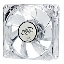 Deepcool DeepCool Cooler 8cm - XFAN 80L/B (20dB; max. 37,03 m3/h; 3pin csatlakozó; ház hűtésre, kék LED) hűtés