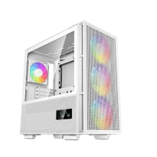 DeepCool Számítógépház - CH560 Digital WH (fehér, ablakos, 4x12cm venti, Mini-ITX / Mico-ATX / ATX / E-ATX, 2xUSB3.0) számítógép ház