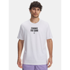Default Under Armour Póló Férfi póló Under Armour Curry Playable Tee 1-WHT férfi