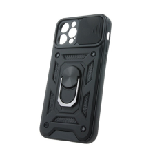 Defender Slide iPhone 12 / 12 Pro ütésálló tok, fekete tok és táska