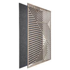 DehalQ akusztikus 60x90 cm mintázat-2 falpanel sötét szürke alappal fahatású előlappal tapéta, díszléc és más dekoráció