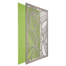  DehalQ akusztikus 60x90 cm mintázat-4  falpanel világos zöld filc alappal szürkés textil hatású előlappal tapéta, díszléc és más dekoráció