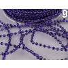  DEK03 - 3mm-es lila színű gyöngyök zsinóron