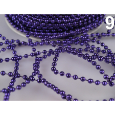  DEK03 - 3mm-es lila színű gyöngyök zsinóron party kellék
