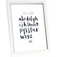 Deknudt S46AF1 16,8x21,8 Képkeret - Ezüst/fehér (S46AF1_15,0X20,0) fényképkeret