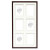 Deknudt S65KQ6 Galerie 34,5X64 képkeret - Barna (S65KQ6 6X10X15)