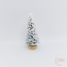  Dekor fenyőfa - havas - 10 cm dekoráció