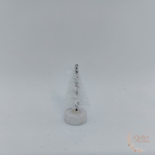  Dekor fenyőfa - havas fehér - 5 cm dekoráció