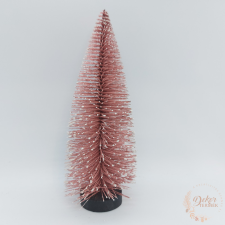  Dekor fenyőfa - havas pink - 21 cm dekoráció