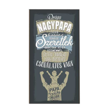  Dekor hűtőmágnes, Drága nagypapa szeretlek hűtőmágnes